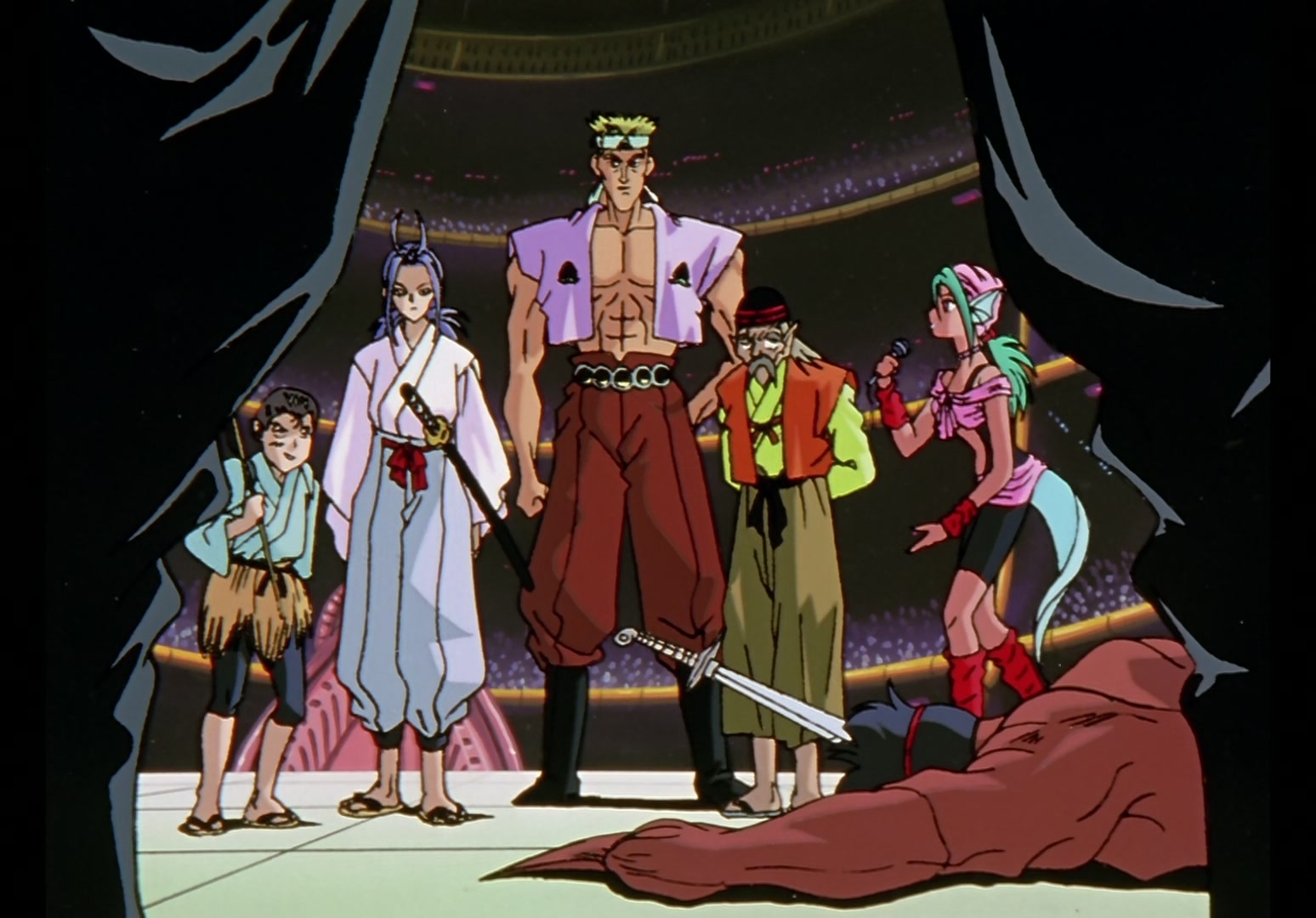 Yu Yu Hakusho Ep 45: Hiei Battles On @ 00:08:12