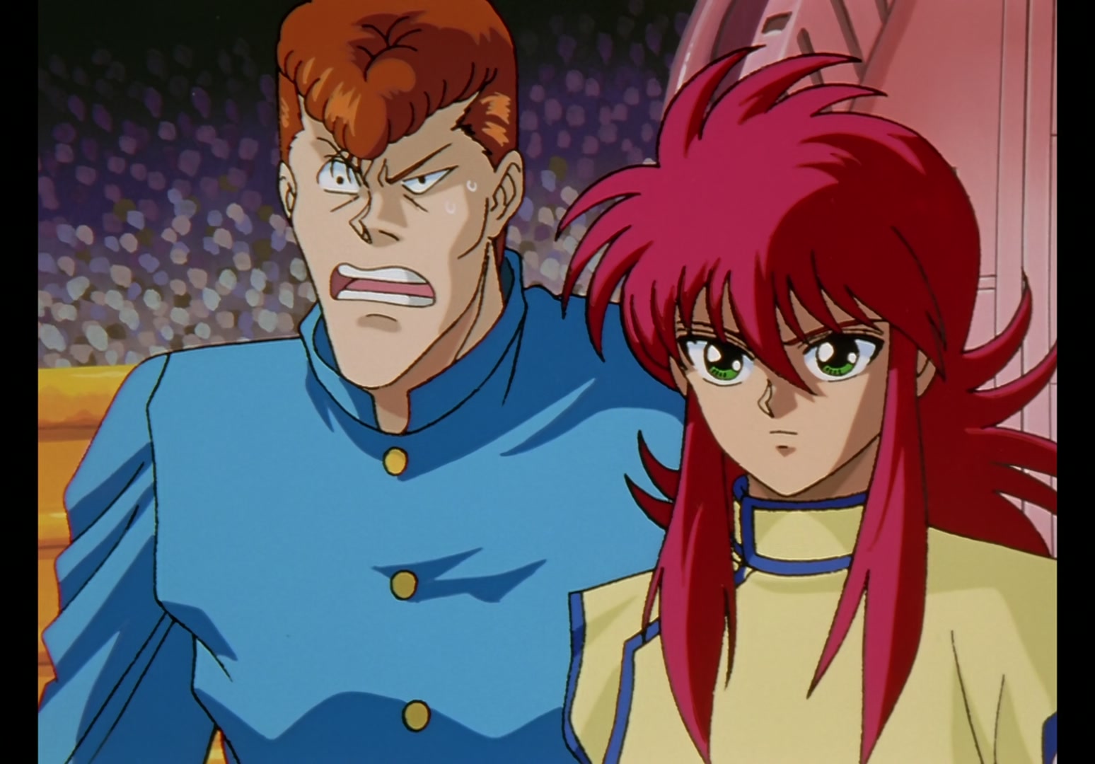 Yu Yu Hakusho Ep 45: Hiei Battles On @ 00:09:58
