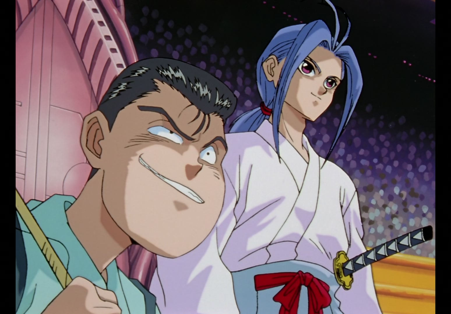 Yu Yu Hakusho Ep 45: Hiei Battles On @ 00:12:45
