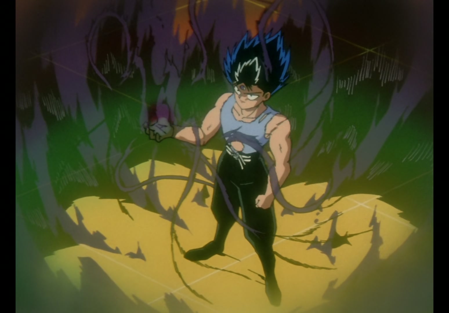 Yu Yu Hakusho Ep 45: Hiei Battles On @ 00:18:07