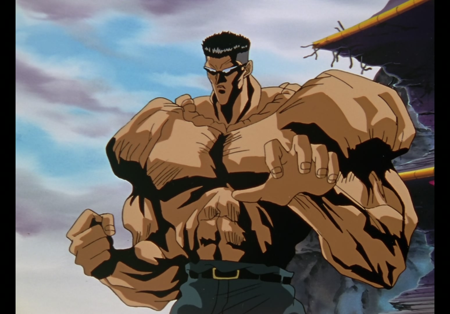 Yu Yu Hakusho Ep 61: Yusuke vs. Toguro @ 00:10:17