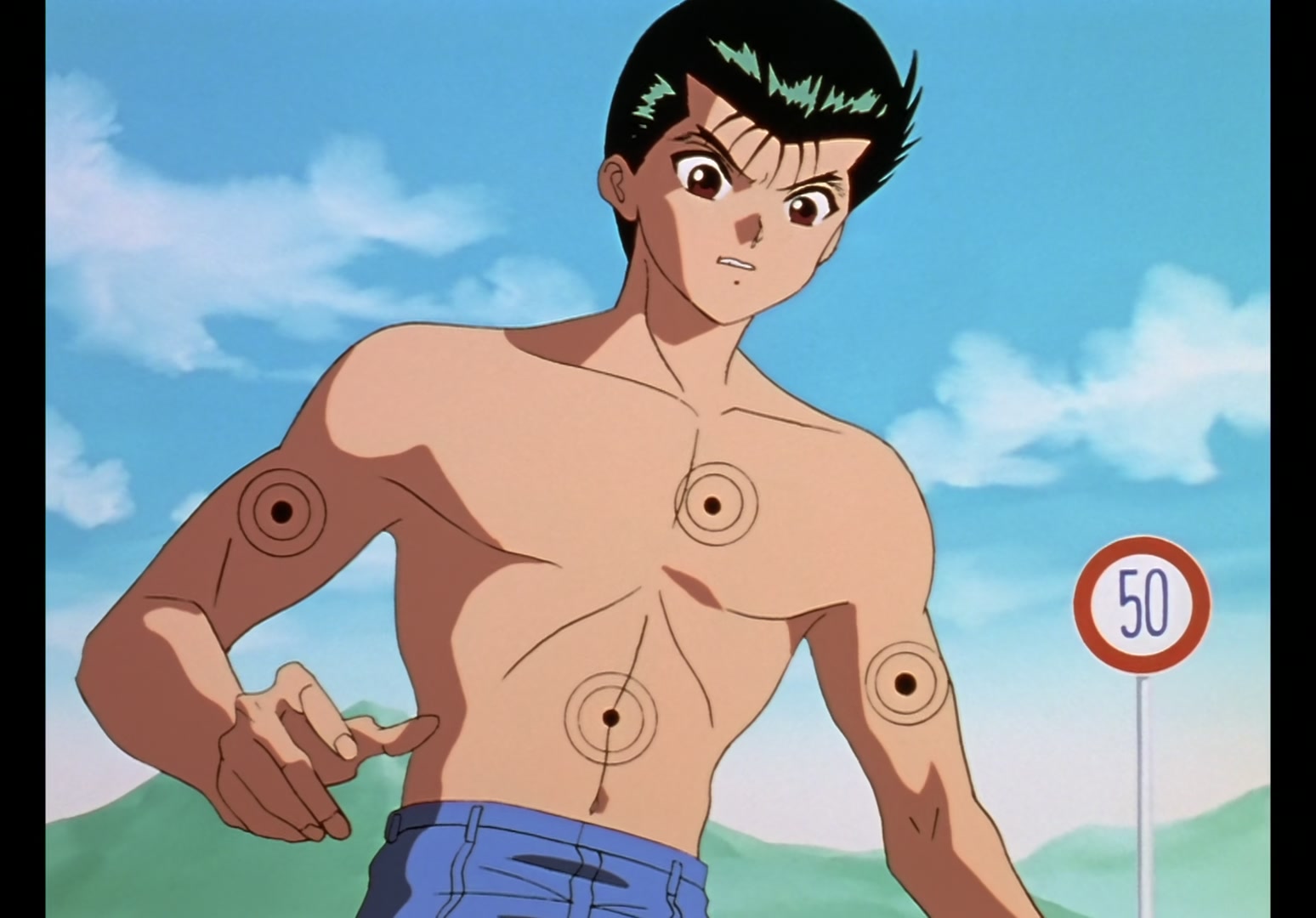 Yu Yu Hakusho Ep 80: Moving Target @ 00:01:53