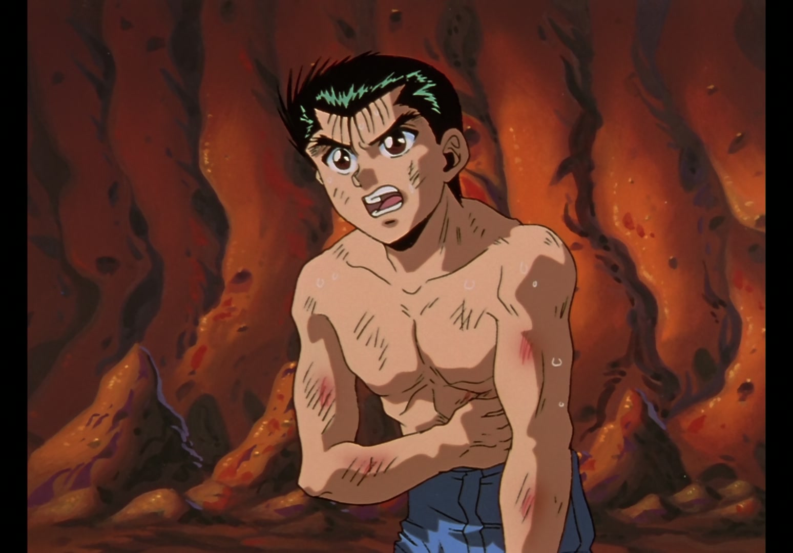 Yu Yu Hakusho Ep 88: The True Face of Sensui @ 00:03:39