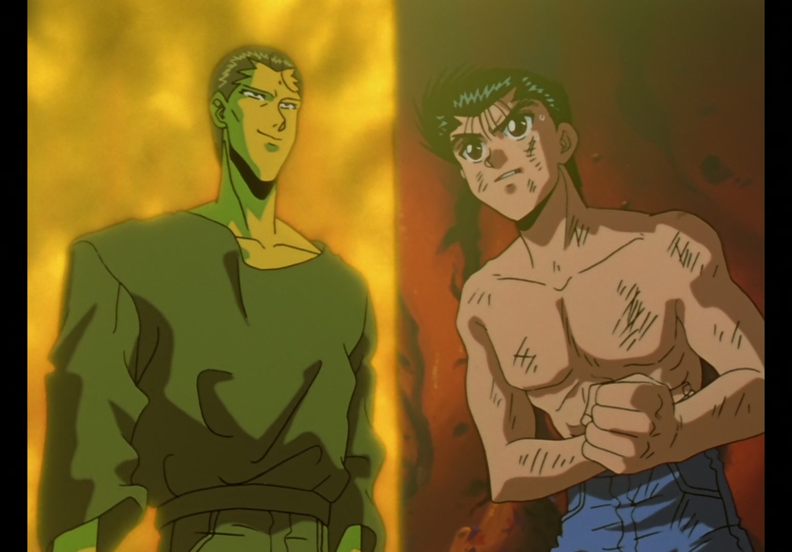 Yu Yu Hakusho Ep 88: The True Face of Sensui @ 00:05:10